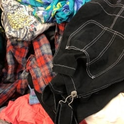 $1 Damaged clothing intended for re-use projects. As much as you want.